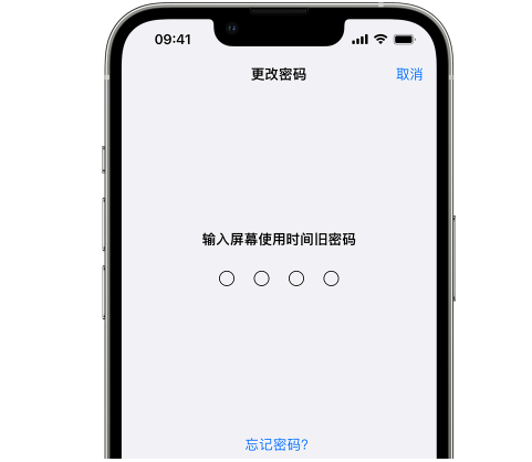 魏县iPhone屏幕维修分享iPhone屏幕使用时间密码忘记了怎么办 