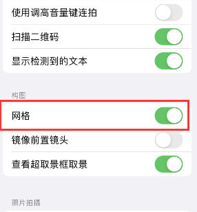 魏县苹果手机维修网点分享iPhone如何开启九宫格构图功能