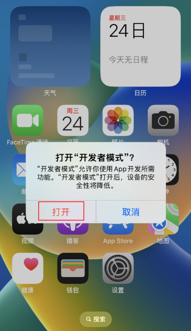 魏县苹果手机维修分享如何打开开发者模式 