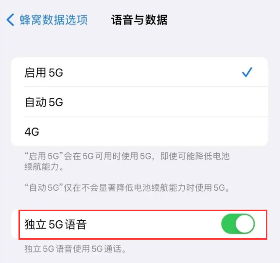 魏县苹果14维修分享iPhone 14 Pro如何开启VoNR 